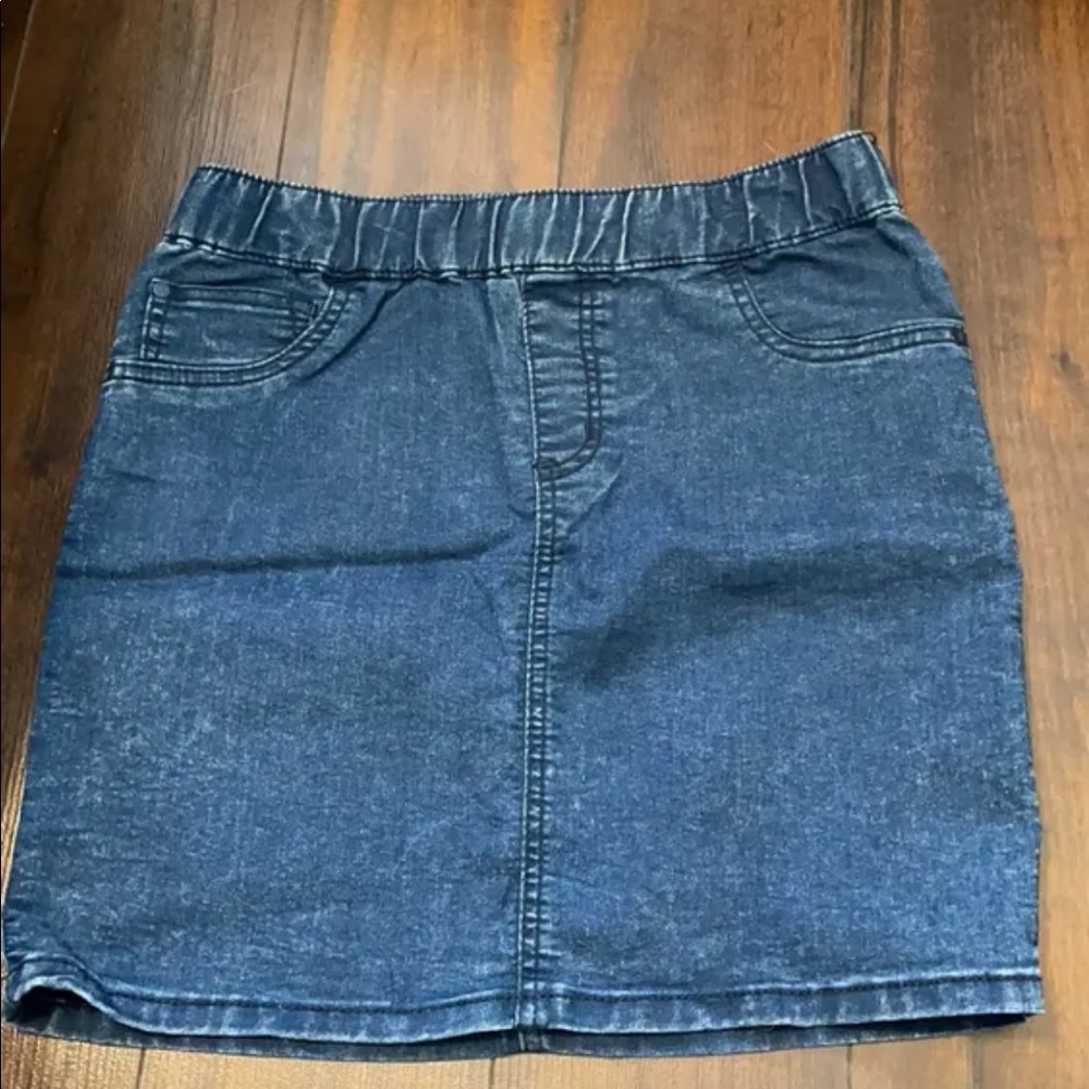 Jean skirt, brand: GRG denim, size: Medium, denim/blue